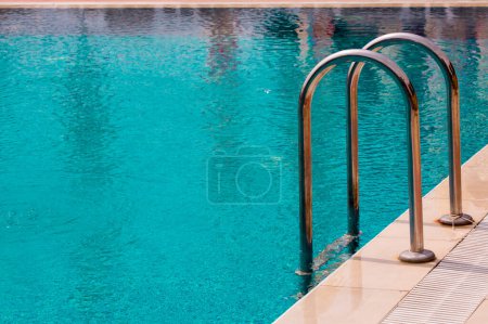 Photo for Swimming pool with iron stairs - Royalty Free Image