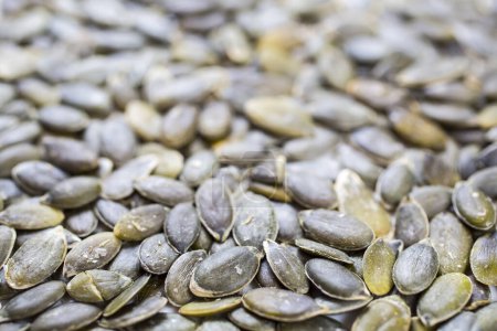 Photo for Close up of pumpkin seeds background - Royalty Free Image