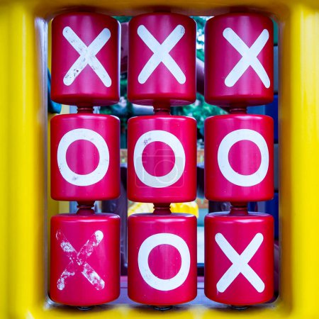 Photo for X's and O's. Tic tac toe XO game - Royalty Free Image