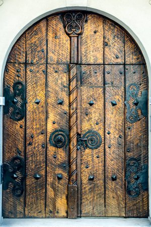 Foto de Antiguo fondo de puerta de madera antigua - Imagen libre de derechos