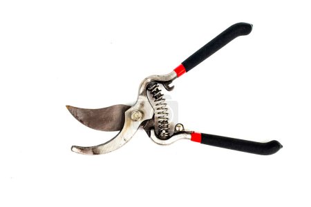 Photo for Pruning shears isolated on white background - Royalty Free Image