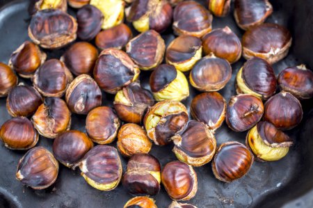 Photo for Close up of baked chestnuts - Royalty Free Image