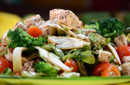 Photo for Salad with vegetables and chicken - Royalty Free Image