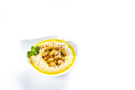 Photo for The traditional Middle Eastern , hummus with tahini - Royalty Free Image