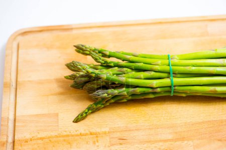 Photo for Green asparagus on white background - Royalty Free Image