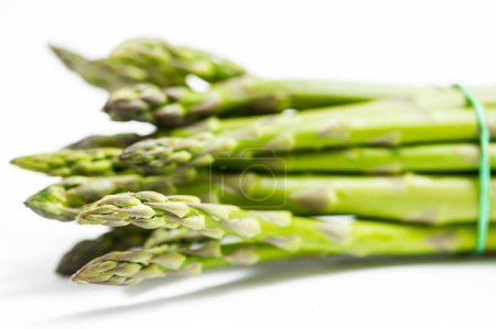 Photo for Green asparagus on white background - Royalty Free Image