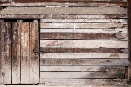 Photo for Door of old wooden house - Royalty Free Image