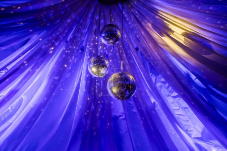Photo for Disco balls in night club - Royalty Free Image