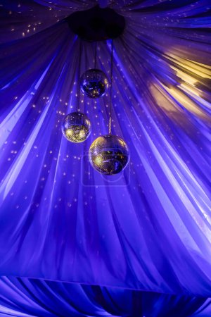 Photo for Disco balls in night club - Royalty Free Image
