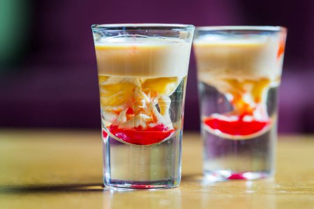 Photo for Monkey brain cocktail in a shot glasses - Royalty Free Image