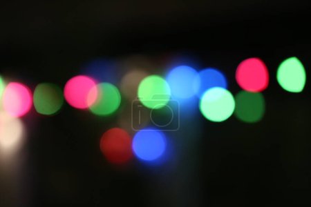 Téléchargez les photos : Fond coloré de lumières de Noël - en image libre de droit