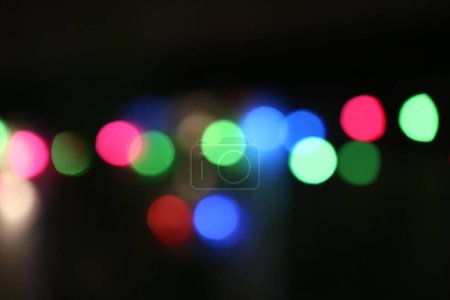 Foto de Coloridas luces de Navidad de fondo - Imagen libre de derechos