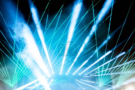 Photo for Stage Spotlight with Laser rays - Royalty Free Image
