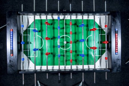 Foto de Primer plano de futbolín juego - Imagen libre de derechos