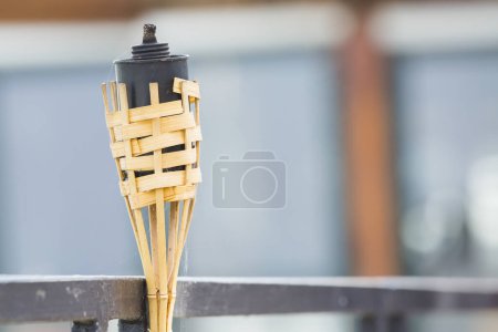 Photo for Wooden object on blurred background - Royalty Free Image