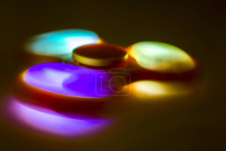 Photo for Colorful gas burning on dark background - Royalty Free Image