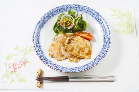 Photo for Traditional Japanese food - ginger pork - Royalty Free Image