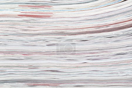 Photo for Stacked magazines and newspapers - Royalty Free Image