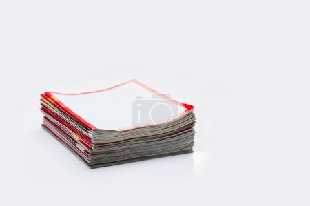 Photo for Stacked magazines and newspapers - Royalty Free Image