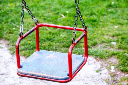 Photo for Empty swing in the park - Royalty Free Image