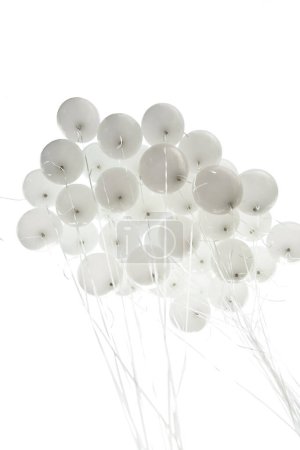 Photo for White balloons on white background - Royalty Free Image