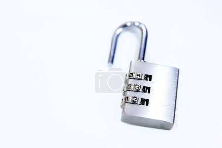 Photo for Key Code lock isolated on white background - Royalty Free Image