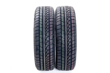Foto de Neumáticos de invierno modernos de cerca - Imagen libre de derechos