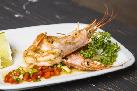 Photo for Shrimp on the plate - Royalty Free Image
