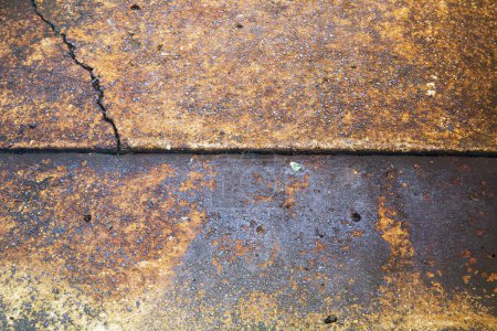 Photo for Rusty metal grunge on floor background - Royalty Free Image