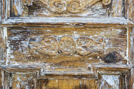 Photo for Old carved wooden door - Royalty Free Image