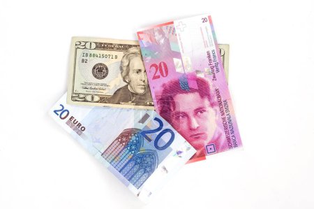 Téléchargez les photos : Dollar, franc, euro, Europe, Suisse, Etats-Unis - en image libre de droit