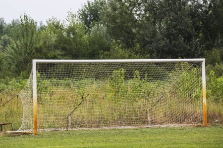 Téléchargez les photos : Terrain de soccer herbe But au stade Terrain de soccer - en image libre de droit