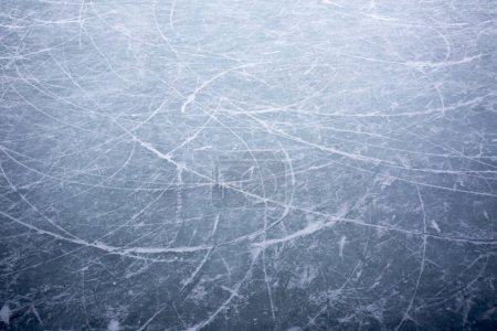 Foto de Texturizado hielo azul congelado pista invierno fondo - Imagen libre de derechos