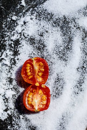 Photo for Sun dried tomatoes, top view - Royalty Free Image