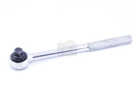 Photo for Wrench ratchet on a white background. - Royalty Free Image