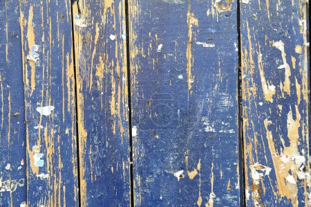 Foto de Antiguo fondo pintado de madera en color turquesa - Imagen libre de derechos