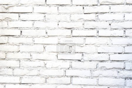 Téléchargez les photos : Fond de mur de brique grunge blanc - en image libre de droit