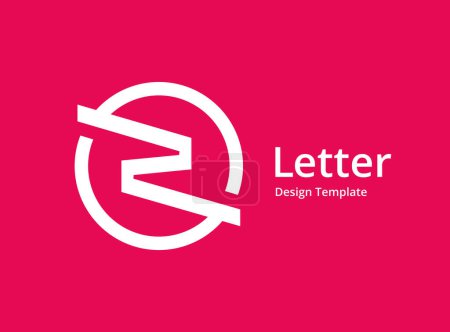 Letter Z or number 2 logo icon design template elements