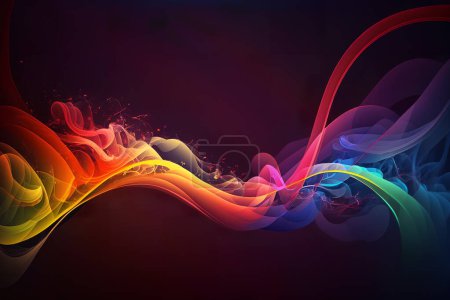 Color Splash series. Background design of fractal paint and rich texture on the subject of imagination Poster 643915468