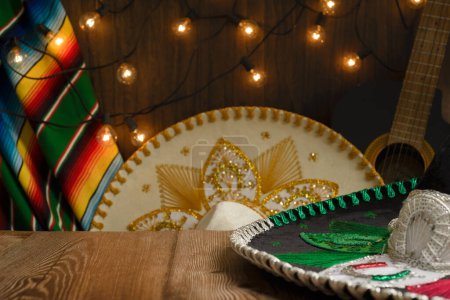 Photo for Festive background for the Cinco de Mayo and Mexican Independence Day celebrations. - Royalty Free Image