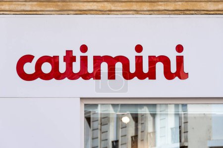 Photo for Paris, France - July 6, 2023: Sign and logo of a Catimini store, a French brand of high-end children's ready-to-wear clothing - Royalty Free Image
