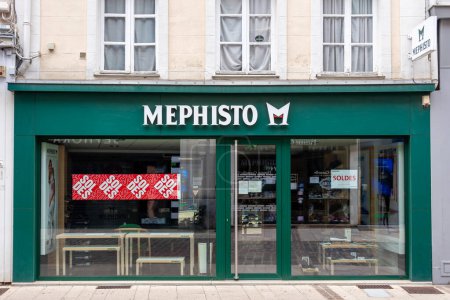 Photo for Chartres, France - July 23, 2023: Exterior view of a Mephisto store. Mephisto is a French company that manufactures and markets shoes and accessories - Royalty Free Image