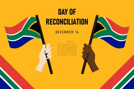 Illustration for Day of Reconciliation background. Vector design illustration. - Royalty Free Image
