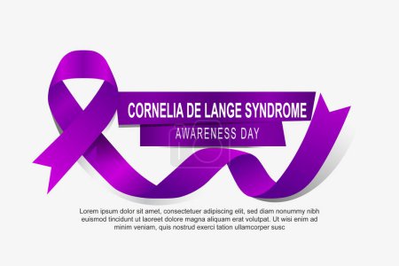 Illustration for Cornelia De Lange Syndrome Awareness Day background. Health, Awareness, Educational, Health. Vector illustration. - Royalty Free Image