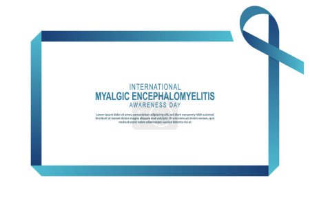 Illustration for International Myalgic Encephalomyelitis Awareness Day background. Health, Awareness, Educational. Vector illustration. - Royalty Free Image
