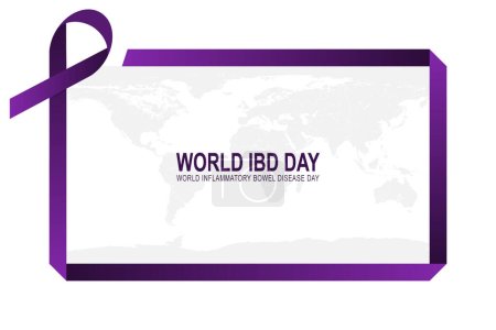 Illustration for World IBD Day background. Health, Awareness, Diseases. Vector illustration. - Royalty Free Image