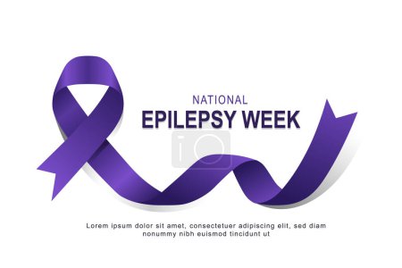 Foto de Fondo de la Semana Nacional de la Epilepsia. Salud, conciencia, educación. Ilustración vectorial. - Imagen libre de derechos
