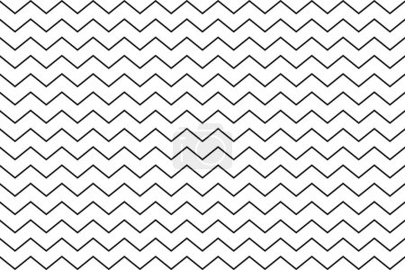 Modèle abstrait de lignes en zigzag gris sur fond blanc. Illustration vectorielle.