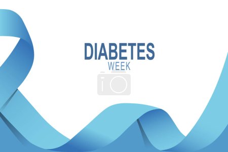 Illustration for Diabetes Week background. Health Awareness. Vector illustration. - Royalty Free Image