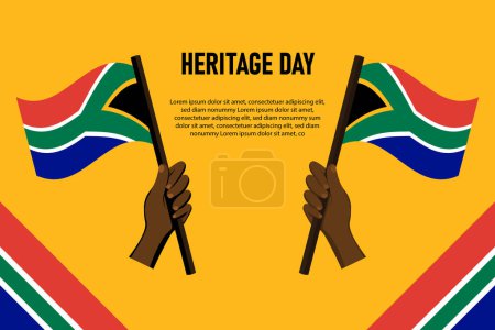 Illustration for Heritage Day background. Family Historical. Vector illustration. - Royalty Free Image